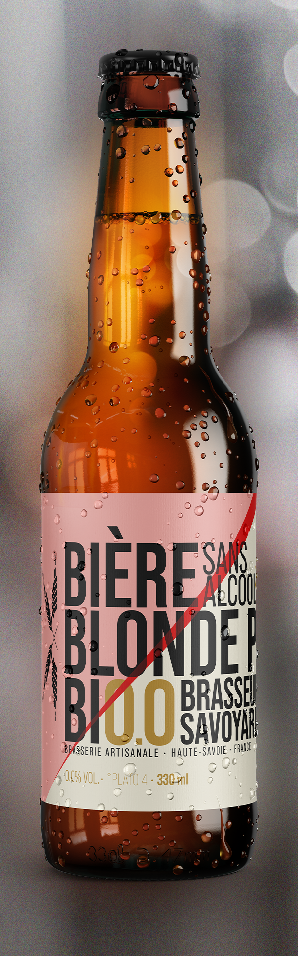 Bière Blonde Pêche Bio 0.0 - Picture 1